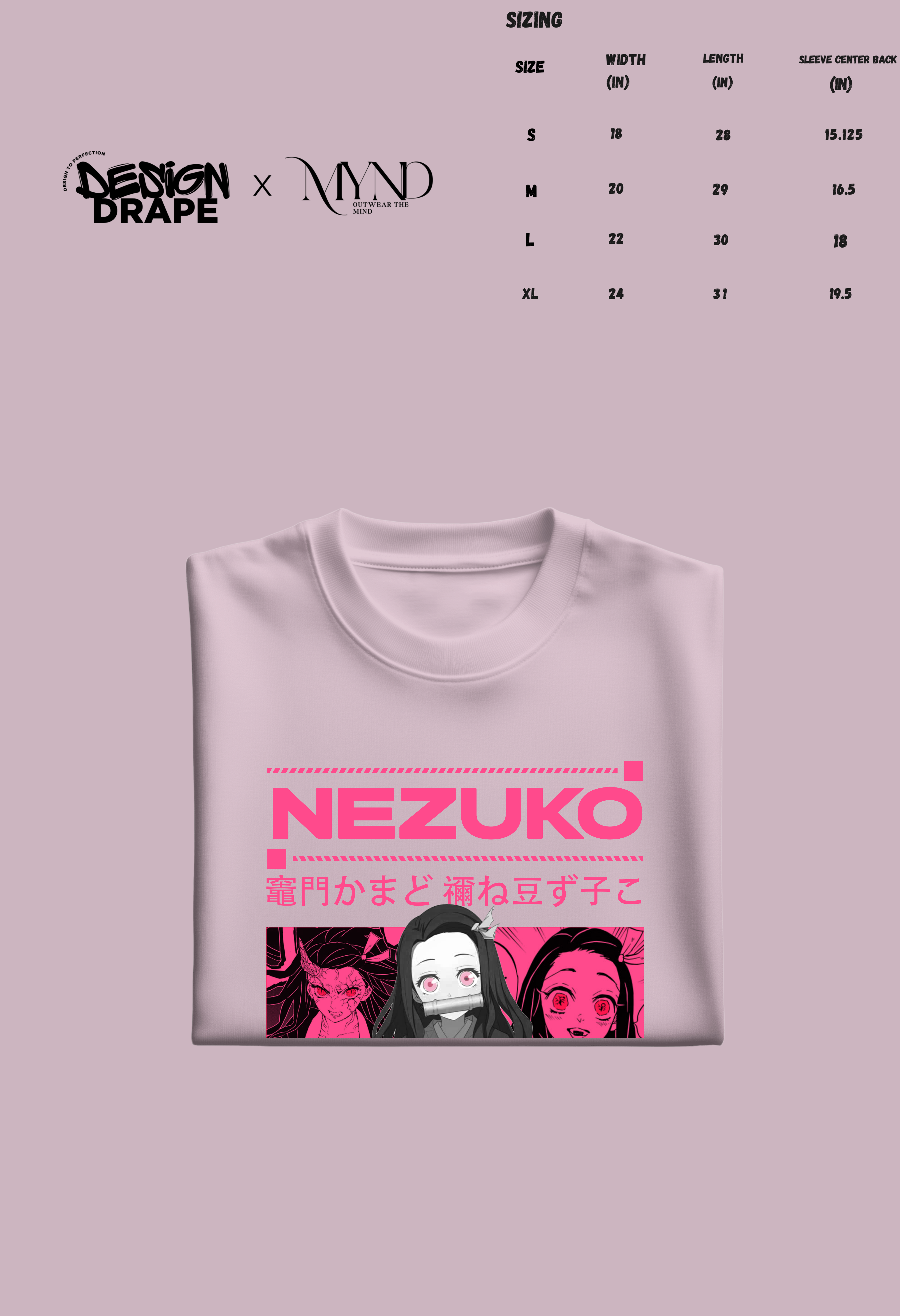 Demon Slayer Nezuko Kamado T-Shirt Anime Graphic Streetwear Unisex Top