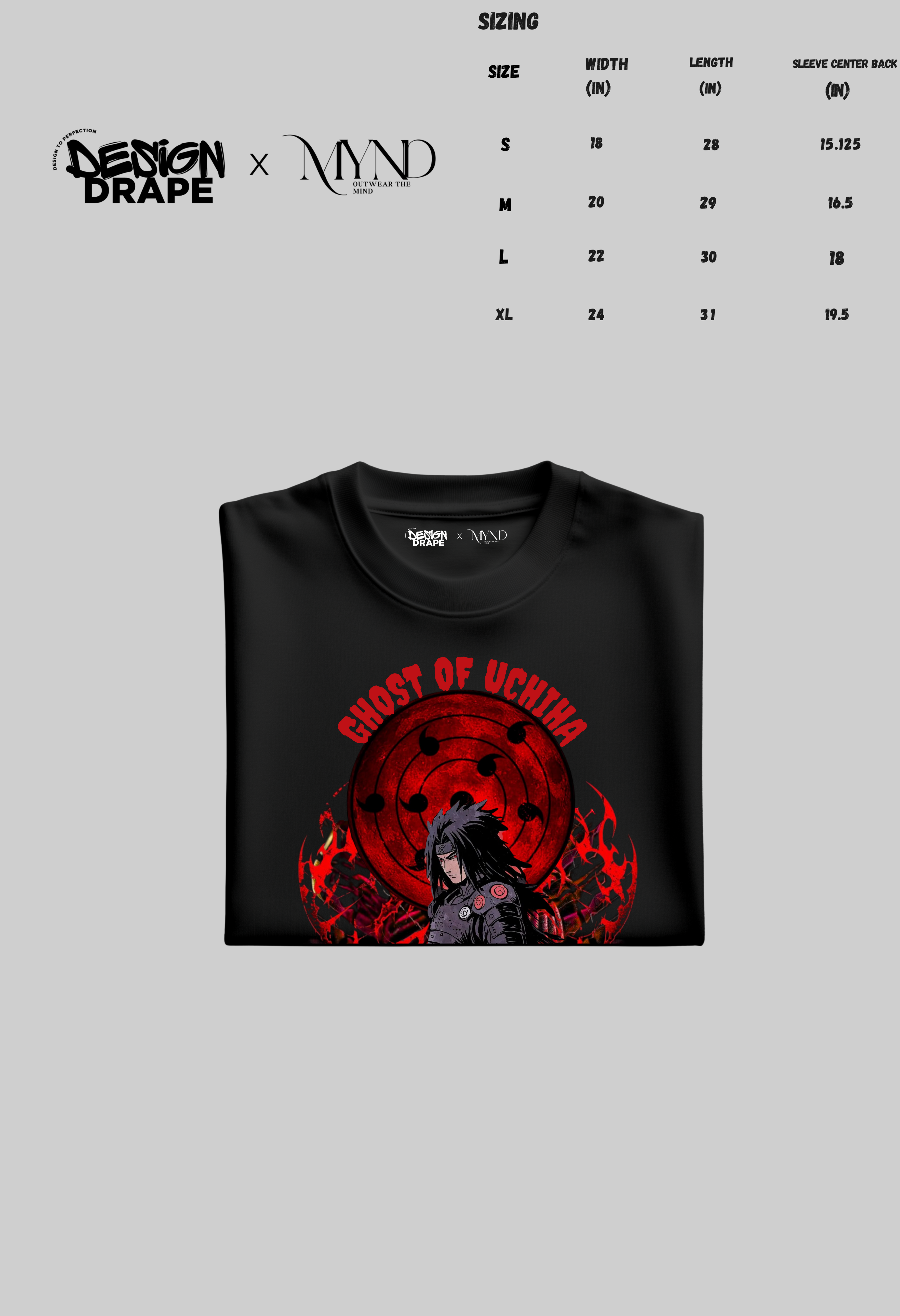 Madara Uchiha Specter Tee – “Ghost of Uchiha” Edition