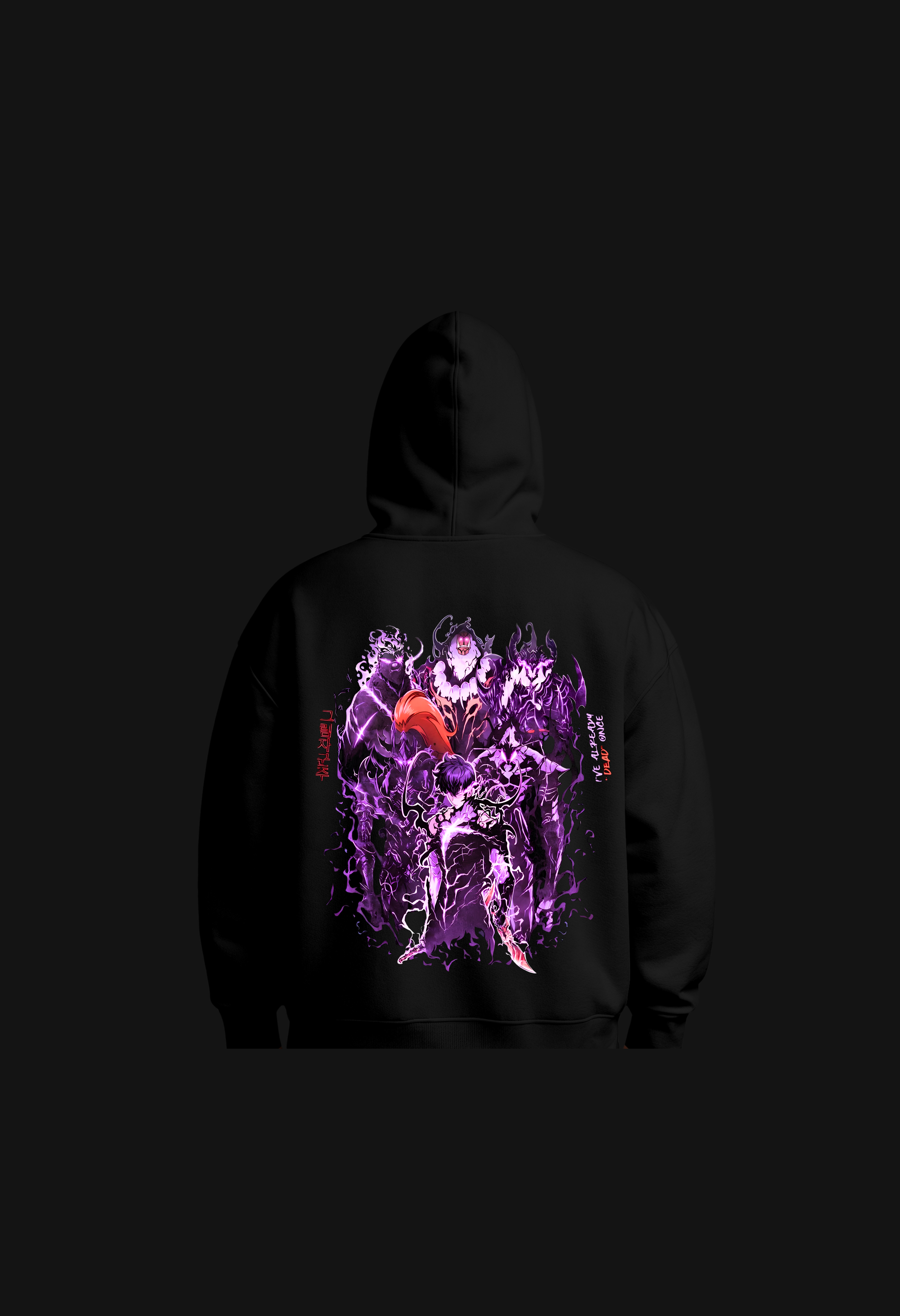 Solo Leveling “Arise” Limited Black Fleece Hoodie