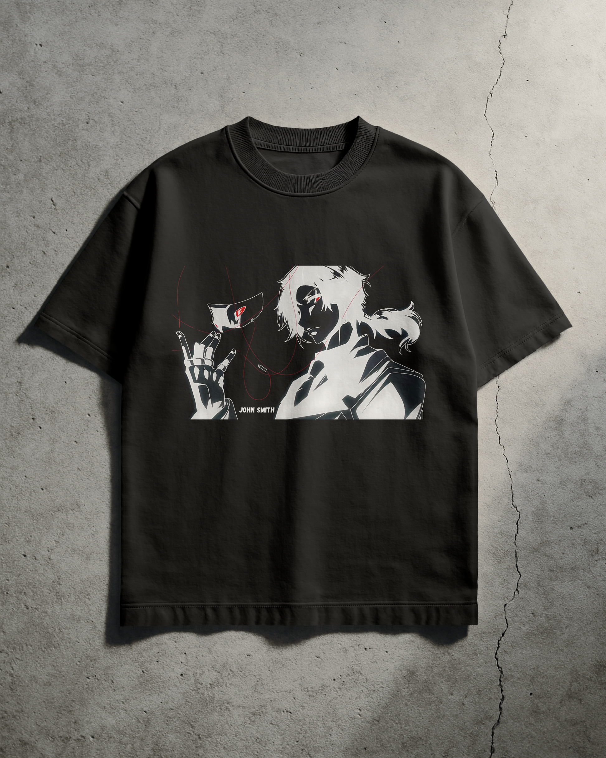 Shadow Garden-Inspired Graphic Tee – "John Smith" Edition