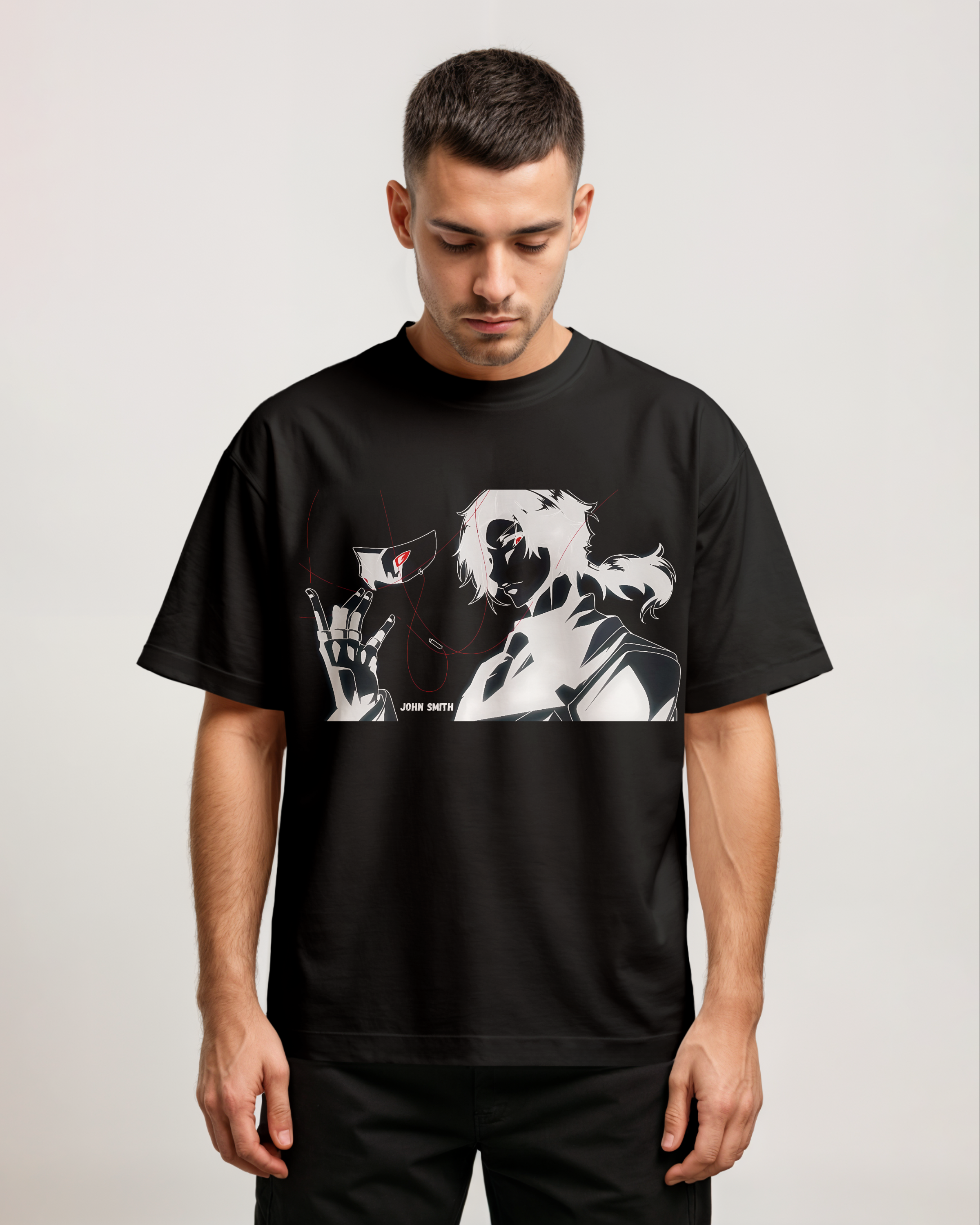 Shadow Garden-Inspired Graphic Tee – "John Smith" Edition