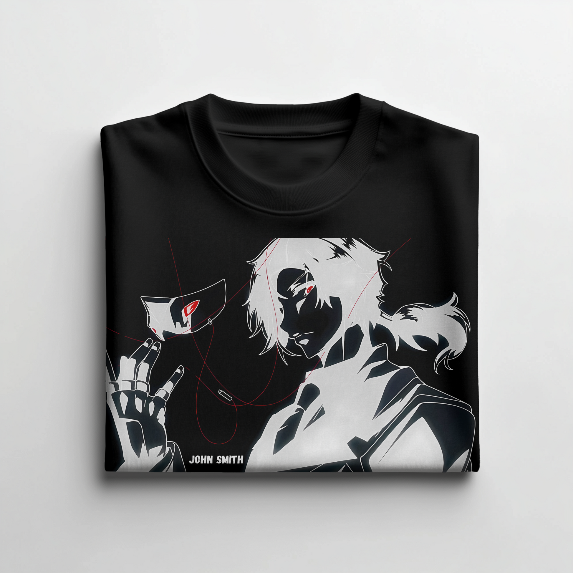 Shadow Garden-Inspired Graphic Tee – "John Smith" Edition