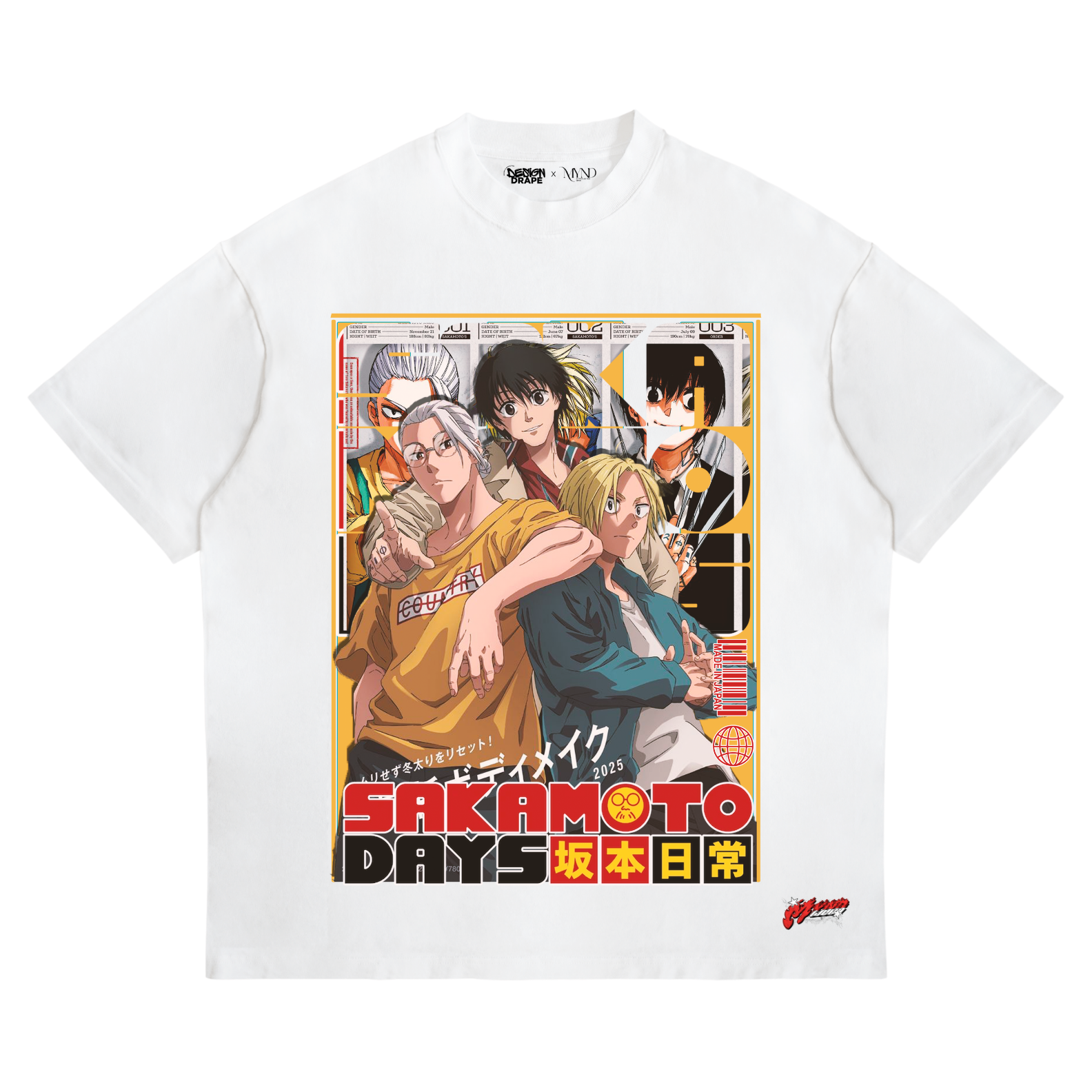 Sakamoto Days T-Shirt – Shonen Jump Anime Streetwear Tee (Unisex, White)